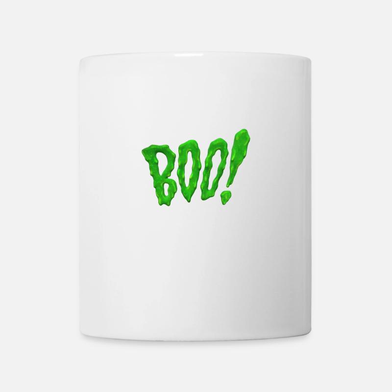 Boo slime green creepy halloween ghost ghost h - Mug - white