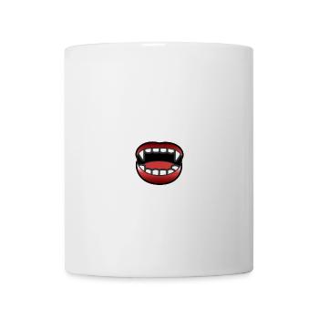 Halloween Vampir Beißen - Tasse - Weiß - Vorne