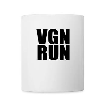Vegan Run Gift Birthday Statement Sport Run - Mug - white - Front
