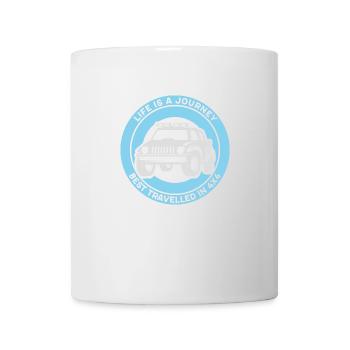 Lustiges Geländewagen Offroad Auto 4x4 Geschenk - Tasse - Weiß - Vorne