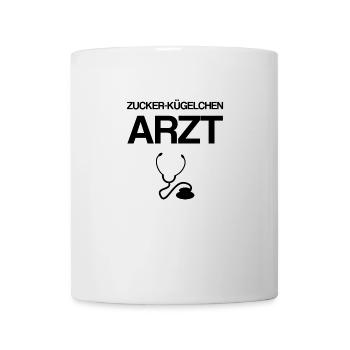 Zucker Arzt - Tasse - Weiß - Vorne