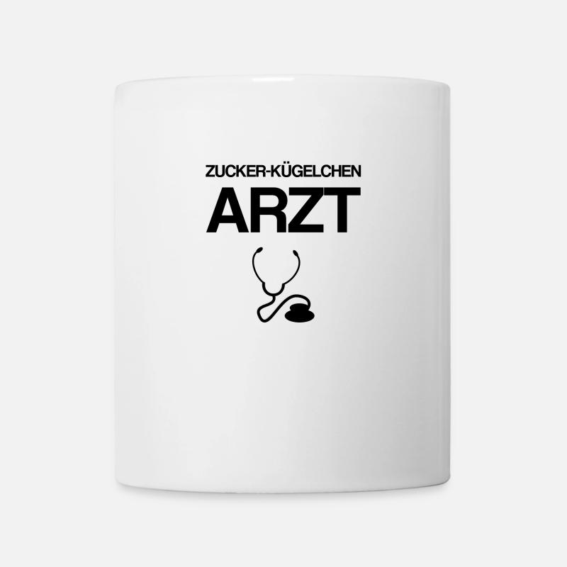 Zucker Arzt - Tasse - Weiß