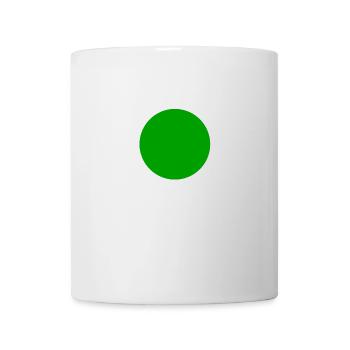 green circle ball - Mug - white - Front