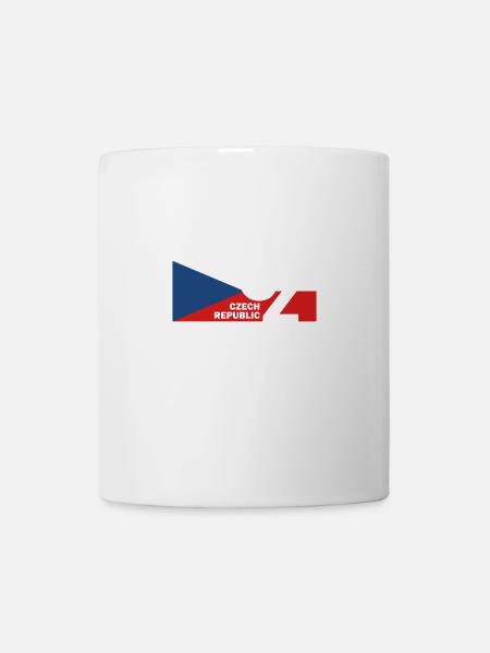 Drapeau République tchèque drapeau cadeau tchèque - Mug blanc - blanc