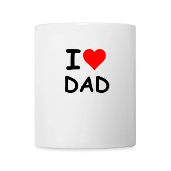 I Herz DAD - Tasse - Weiß - Vorne