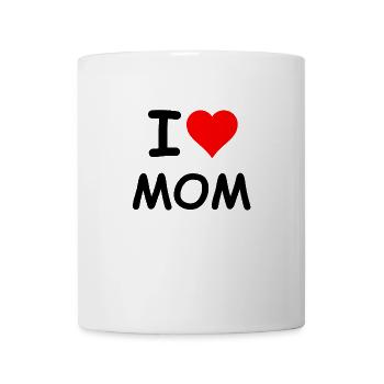 I heart MOM - Mug - white - Front