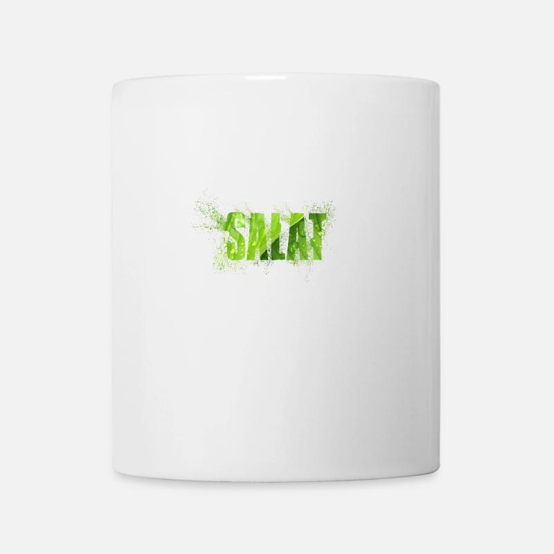 Salat - Tasse - Weiß