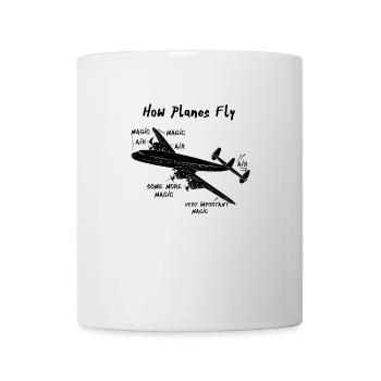 Comment les avions volent - Mug blanc - blanc - Devant