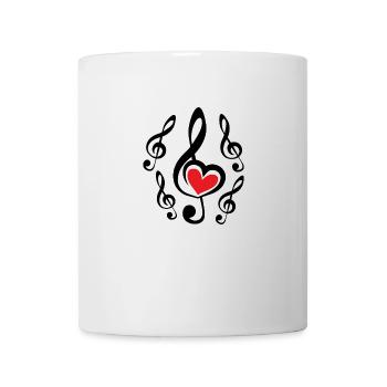 Wir lieben Musik! - Tasse - Weiß - Vorne