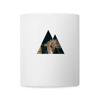 Lion cub in subway - Mug - white - Front