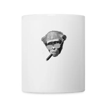 AFFE MIT ZIGARRE T SHIRT LUSTIGES SHIRT GESCHENK - Tasse - Weiß - Vorne