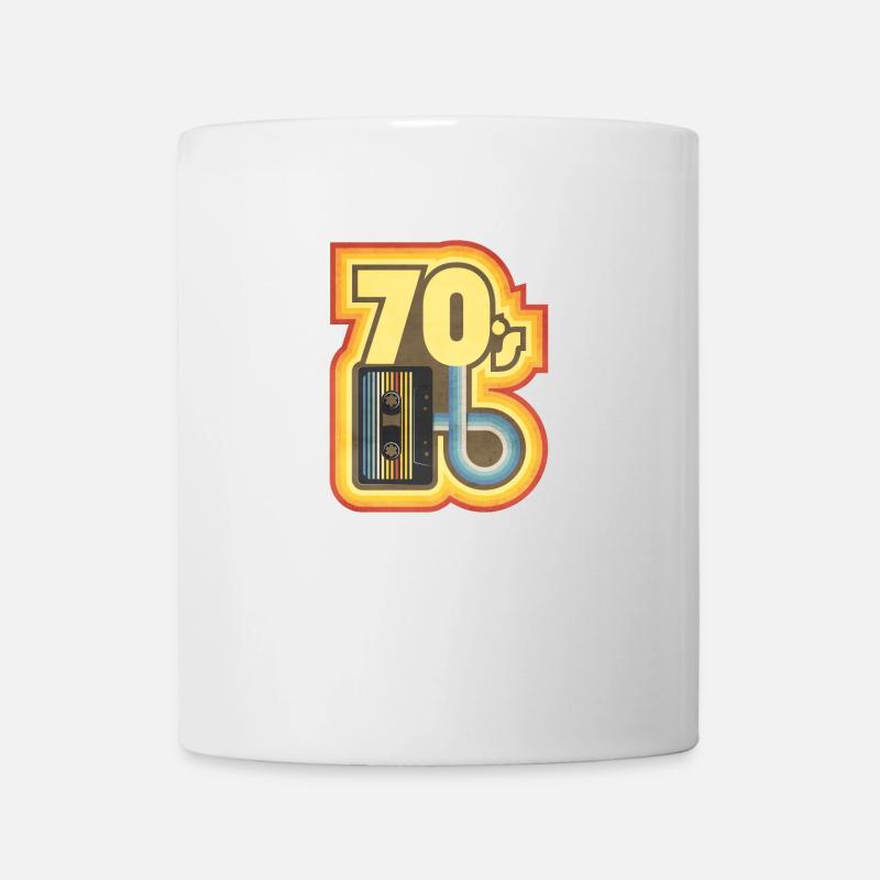 70's Kassette - Tasse - Weiß