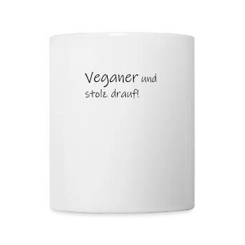 Veganer und stolz drauf - Tasse - Weiß - Vorne