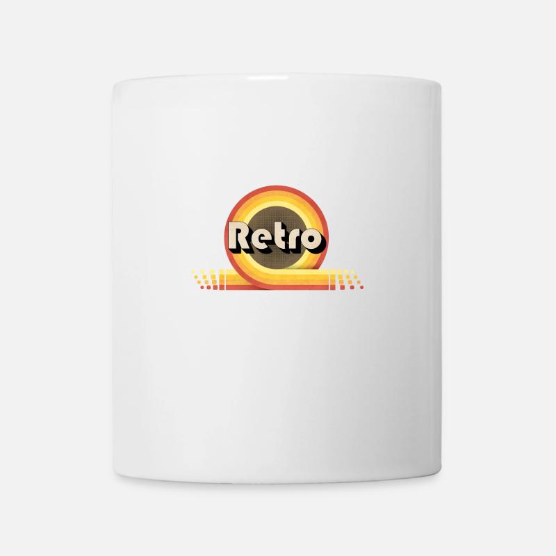 Années 70 rétro - Mug blanc - blanc