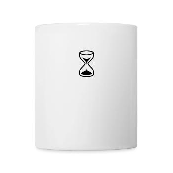 Sanduhr Symbol Zeichen Zeit Läuft Geschenk - Tasse - Weiß - Vorne