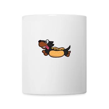 Chien Hotdog - Mug blanc - blanc - Devant