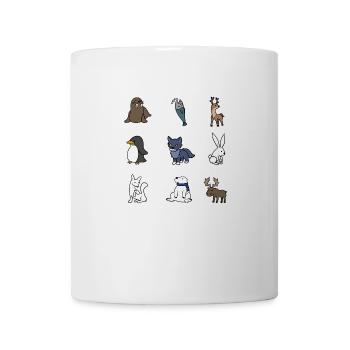Niedliche Winter Tiere - Tasse - Weiß - Vorne
