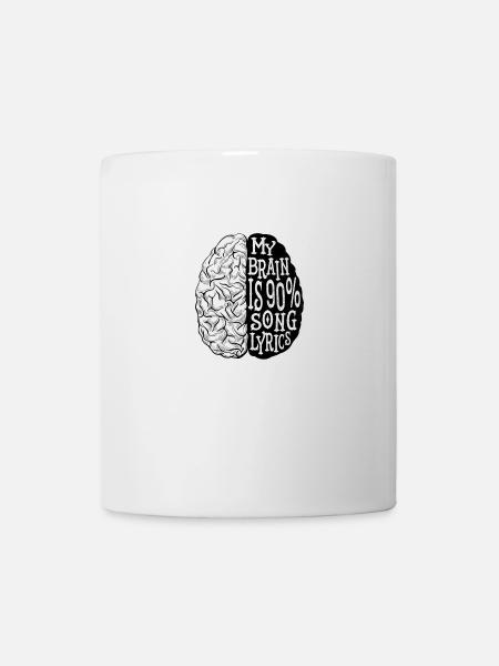 Music music lover lyrics gift - Mug - white