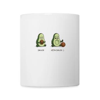 Avocado Toiletten Humor Kacken Druck Fäkal Kacke - Tasse - Weiß - Vorne