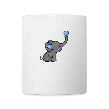 Baby Elefant - Tasse - Weiß - Vorne