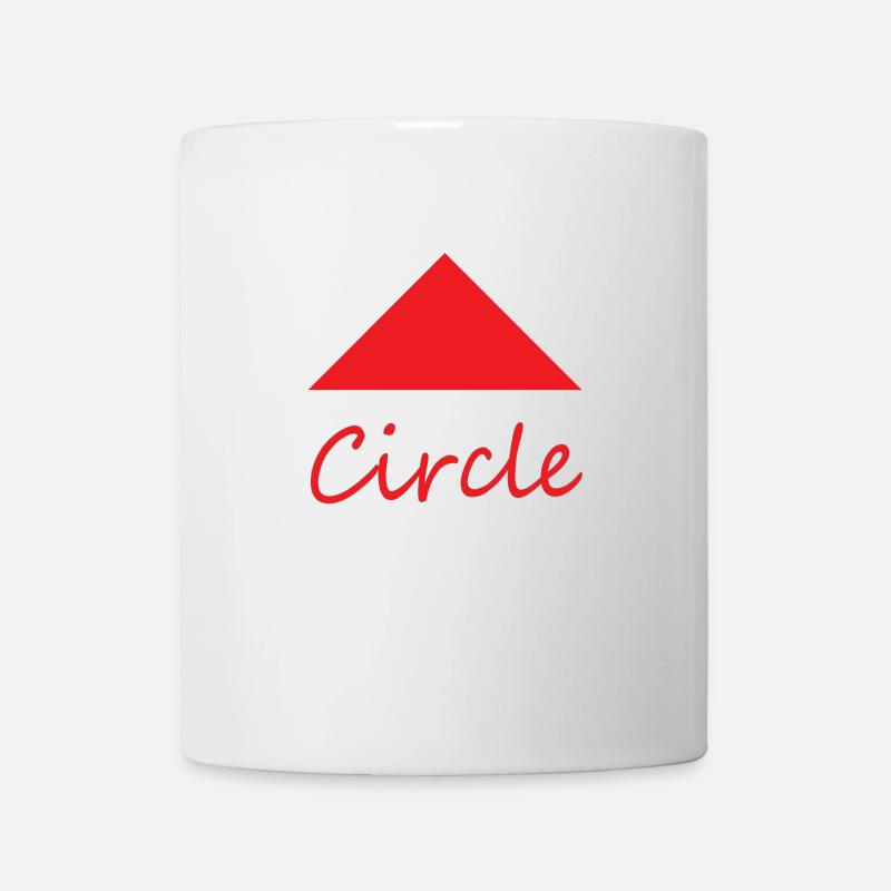 Falsche Kreisform - Tasse - Weiß