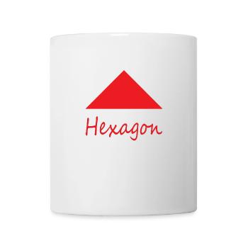 Mauvaise forme d'hexagone - Mug blanc - blanc - Devant