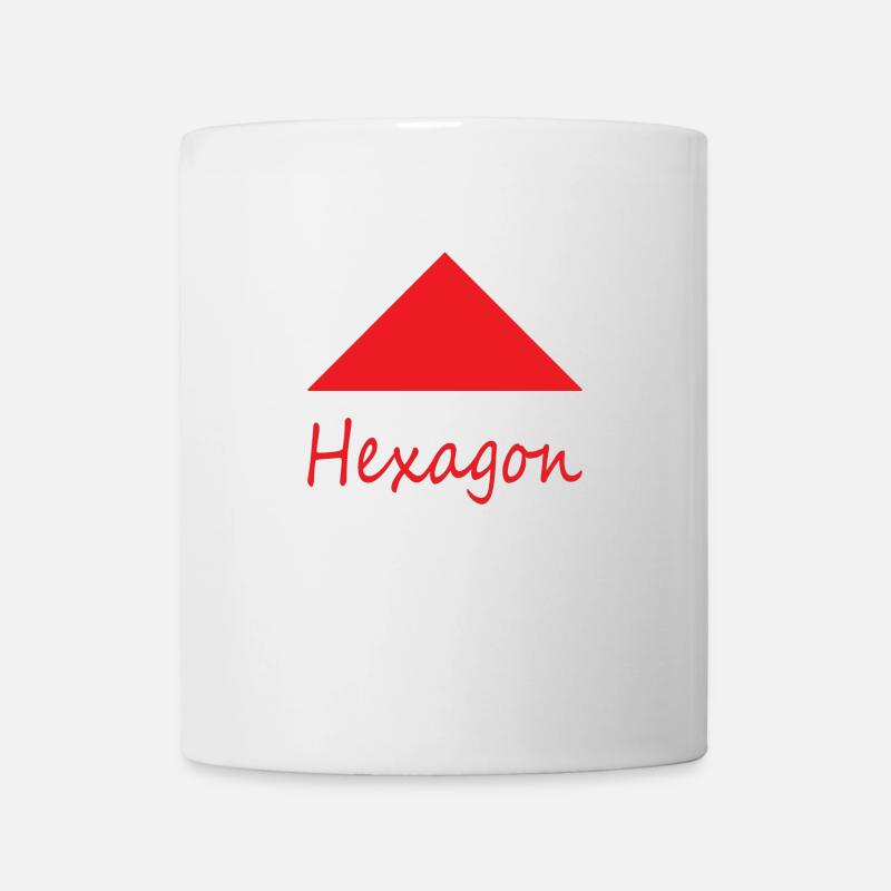 Mauvaise forme d'hexagone - Mug blanc - blanc