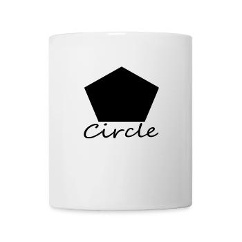 Mauvaise forme de cercle - Mug blanc - blanc - Devant