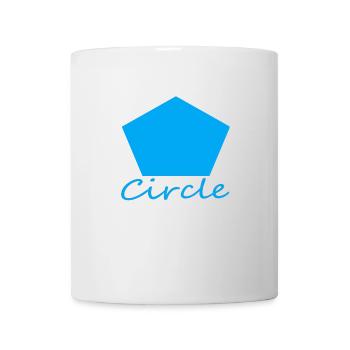 Mauvaise forme de cercle - Mug blanc - blanc - Devant