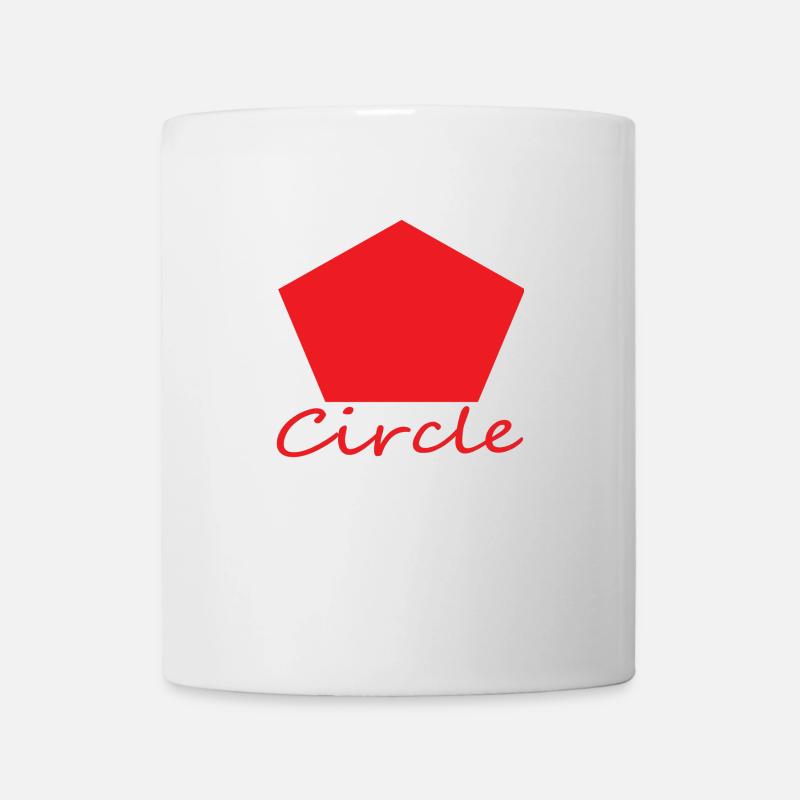 Mauvaise forme de cercle - Mug blanc - blanc