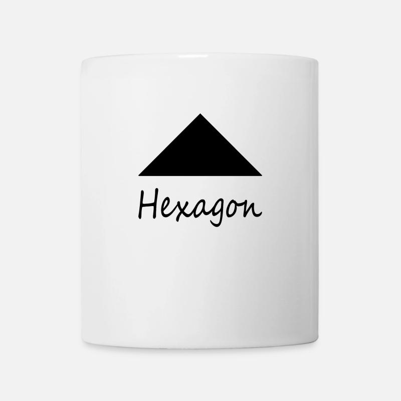 Mauvaise forme d'hexagone - Mug blanc - blanc