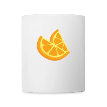 Cadeau amoureux orange - Mug blanc - blanc - Devant
