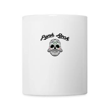 Punk Rock Totenkopf Skull - Tasse - Weiß - Vorne