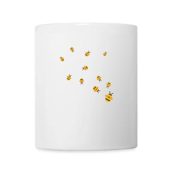 Abeille abeille abeille cadeau essaim enfants - Mug blanc - blanc - Devant