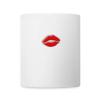 Lippen - Tasse - Weiß - Vorne