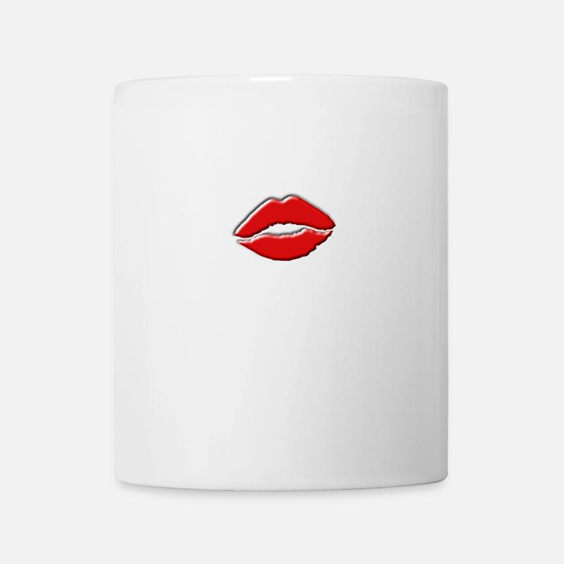Lippen - Tasse - Weiß