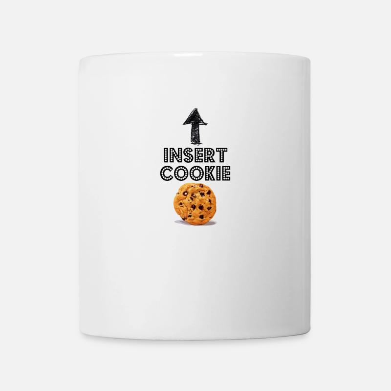 Insert Cookie Keks Shirt - Tasse - Weiß
