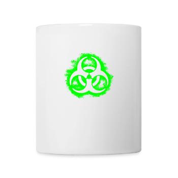Bio Hazard outline poison green - Mug - white - Front