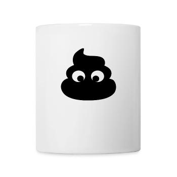 Shit with eyes - Mug - white - Front