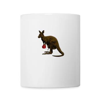 Boxing kangaroo boxing gloves gift boxer - Mug - white - Front