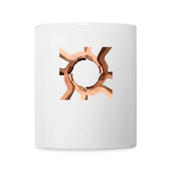 Gegen Rassismus - Tasse - Weiß - Vorne