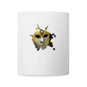 Mysterious mask for the carnival in Venice - Mug - white - Front