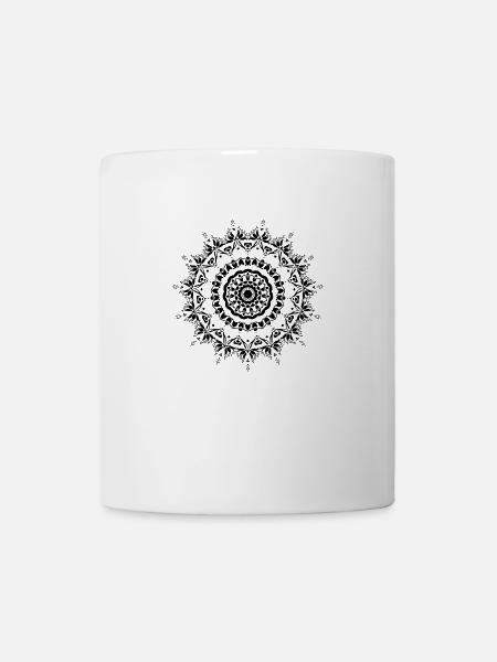 mandala - Tasse - Weiß