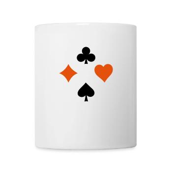 Kartenspiel - Tasse - Weiß - Vorne