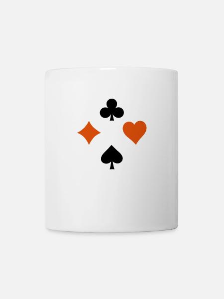 jeu de cartes - Mug blanc - blanc