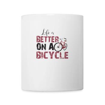 LIFE IS BETTER ON A BICYCLE ! - Tasse - Weiß - Vorne