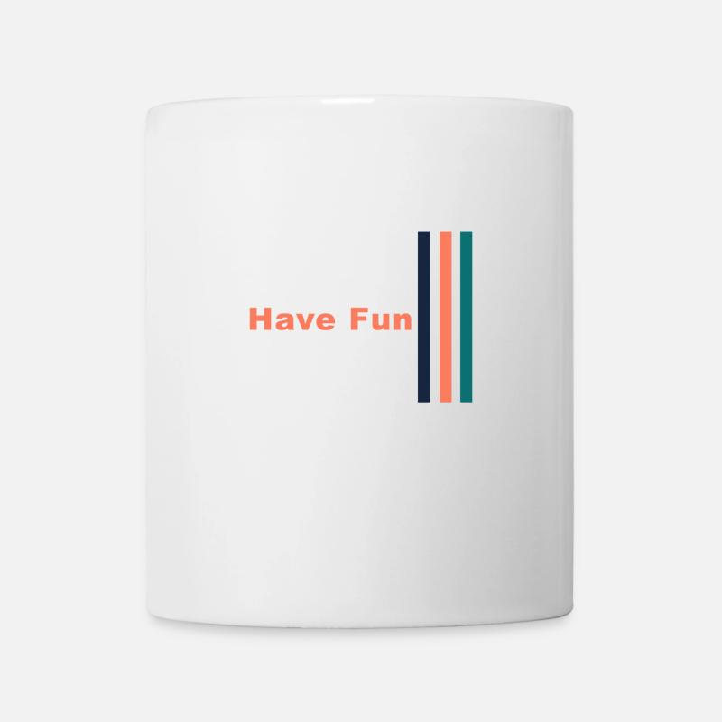 Have fun stripes design - Mug - white