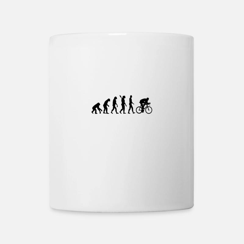 Fahrrad evolution - Tasse - Weiß