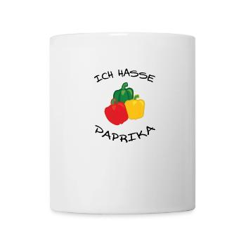 Ich hasse Paprika - Tasse - Weiß - Vorne