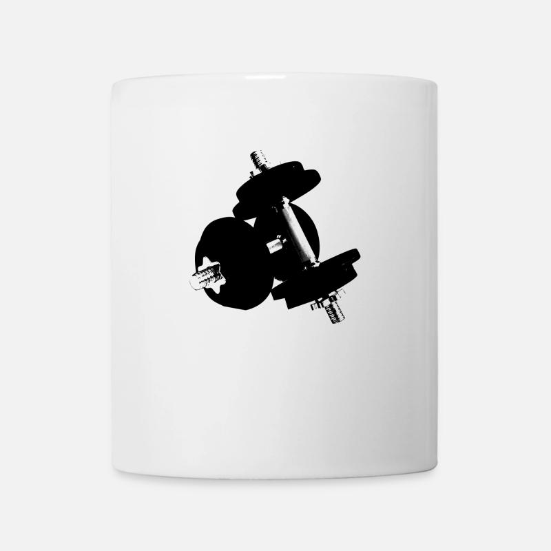 Hanteln - Tasse - Weiß